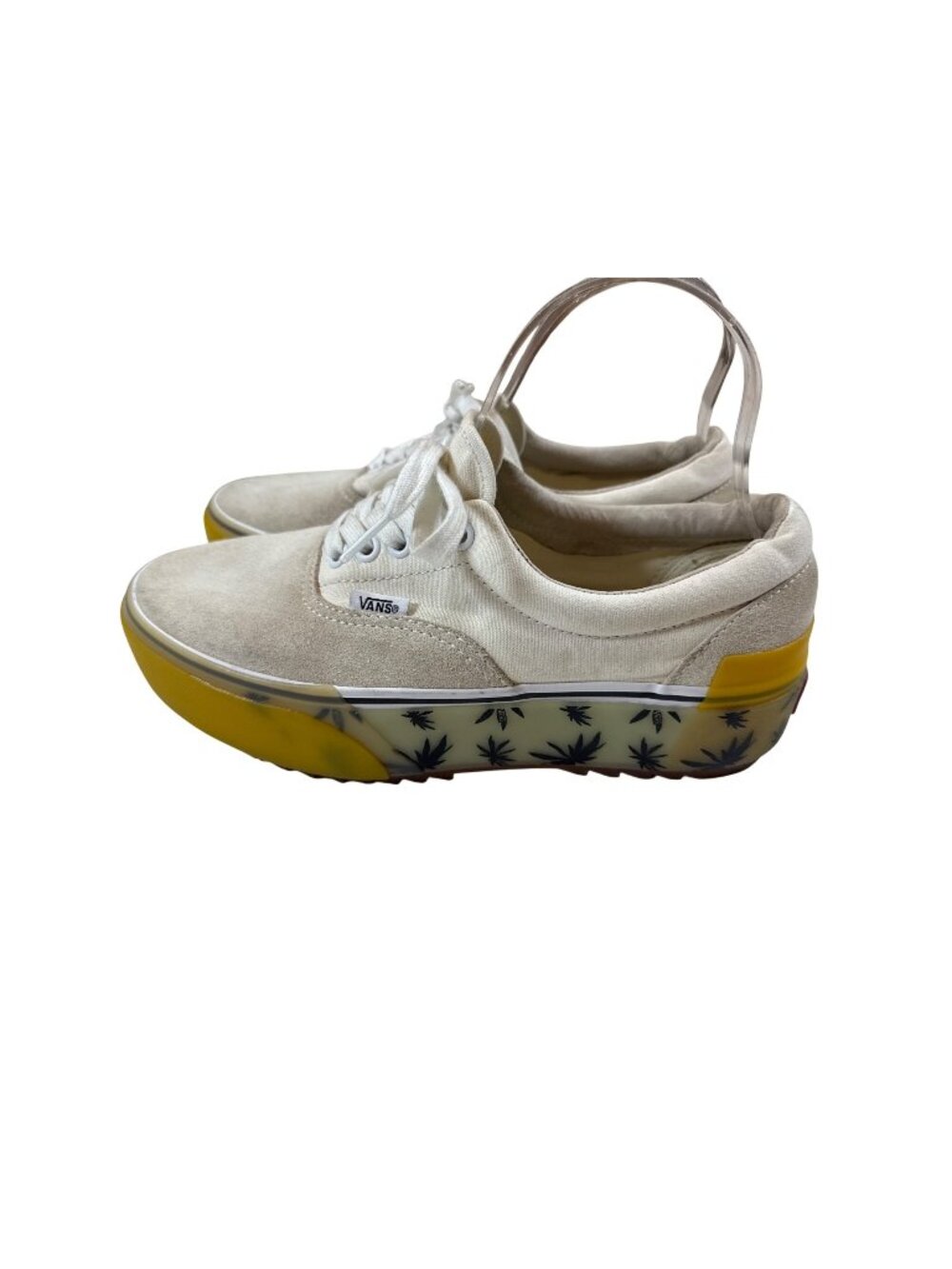 Vans Era Stacked LX Suede Sneakers unisex Neutral Leaf Print Sole M7 / W8.5